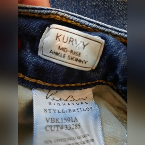 KanCan Blue Skinny Distressed Jeans Button Up 27 - Picture 5 of 14